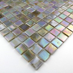 Glass mosaic sample for italian shower 