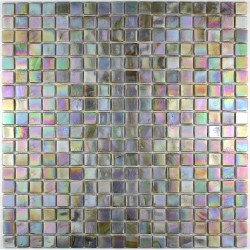 Glass mosaic sample for italian shower rainbow perle