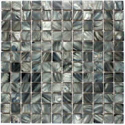 Mother of pearl mosaic sample for bathroom Nacre gris 23