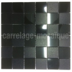 Mosaico de piedra para ducha italiana bano Carbone Reg48