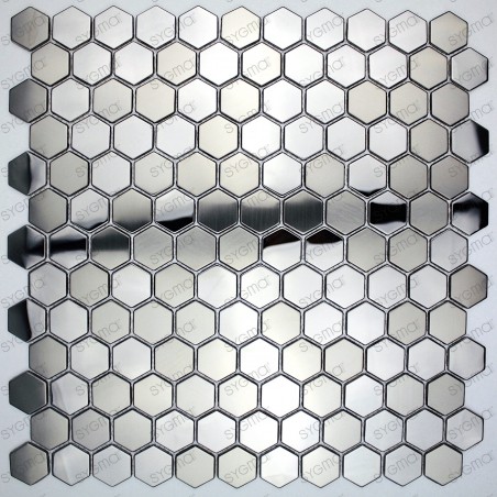 stainless steel hexagon tile backsplash kitchen mosaic in-yuri