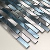 Mosaique en aluminium pour mur cuisine et salle de bain blend-bleu