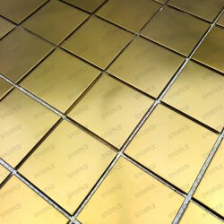 Mosaico en acero inoxydable modelo REGULAR48 GOLD
