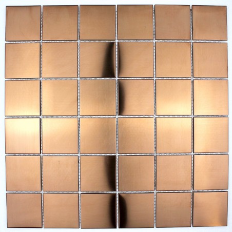 Stainless steel tile copper color for kitchen backsplash model PARKER CUIVRE Stainless steel tile copper color for kitchen backsplash model PARKER CUIVRE