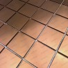 Stainless steel tile copper color for kitchen backsplash model PARKER CUIVRE