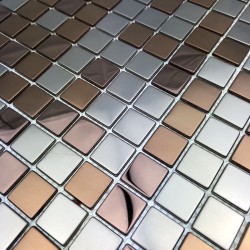 stainless steel mosaic tile model stretto