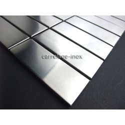 carrelage inox mosaique inox 1 plaque RECTANGULAR 74