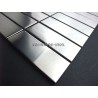 carrelage inox mosaique inox 1 plaque RECTANGULAR 74