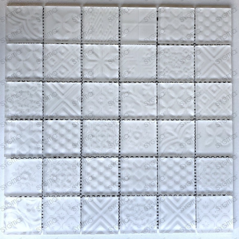 white glass tile mosaic kitchne and bathroom wall mv-oskar