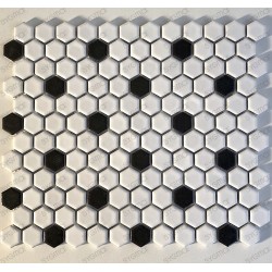 ceramic mosaic black and white floor and wall mp-daven