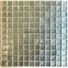 carreaux mosaique argent en verre pour mur hedra-argent
