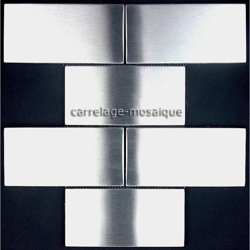 carrelage inox mosaique inox 1 plaque REGULAR 48