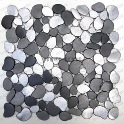 Mosaic aluminium pebble kitchen mosaic shower OCEO