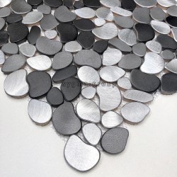 Mosaic aluminium pebble kitchen mosaic shower OCEO
