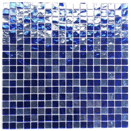 carrelage verre mosaique GLOSS BLEU