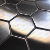 carrelage hexagon acier inoxydable metal modele Kiel
