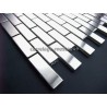 carrelage inox mosaique inox 1 plaque BRIQUE 48
