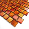 Mosaico de vidrio para ducha bano y cocina Drio orange