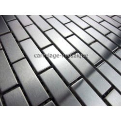 carrelage inox mosaique inox 1 plaque BRIQUE 48