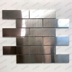 tiles stainless steel mosaic stainless steel backsplash stainless Brique 140