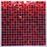 mosaic tiles glass shower bath model Gloss rouge