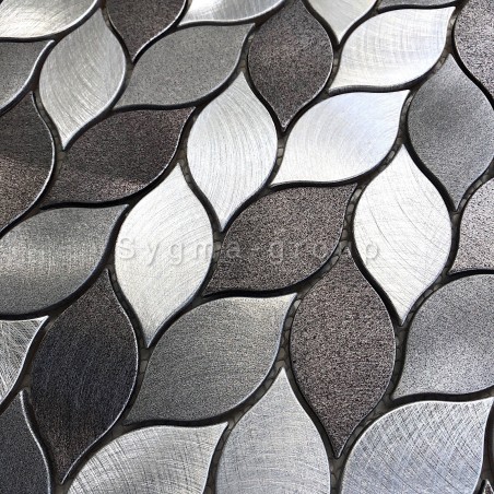 mosaico aluminio frente cocina ducha baño 1m MOOD mosaico aluminio frente cocina ducha baño 1m MOOD