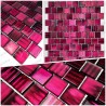 Glass mosaic tile sample for shower kitchen and bathroom drio violet