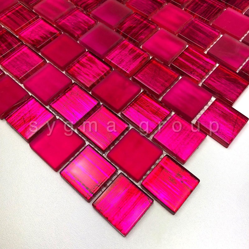 Glass mosaic for bathroom shower kitchen Drio rose