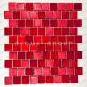 Glass mosaic for bathroom shower kitchen Drio Rouge
