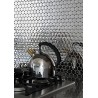 Mosaico en acero inoxydable cocina baño SORA