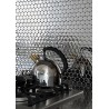 Tile mosaic polished backsplash stainless steel mirror SORA