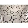 espejo de mosaico de azulejos de acero inoxidable para el suelo y la pared de la ducha o la cocina 1m Focus Miroir