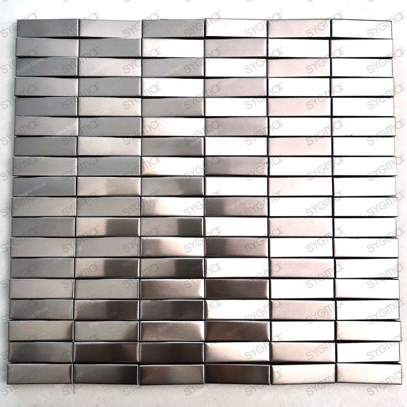 Mosaic relief 3d stainless steel tile for kitchen or bathroom walls Shelter