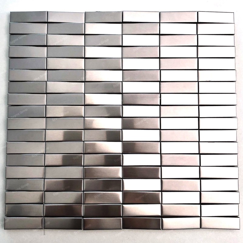 Mosaic relief 3d stainless steel tile for kitchen or bathroom walls Shelter