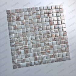 Mosaico pasta de vidrio, azulejo pasta de vidrio 1 placa modelo GOLDLINE TURQUOISE
