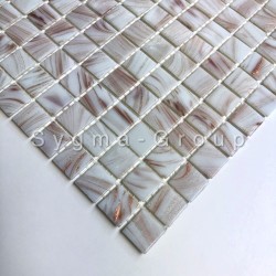 Mosaico pasta de vidrio, azulejo pasta de vidrio 1 placa modelo GOLDLINE TURQUOISE