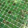 Glass mosaic sheet for a floor or wall of a bathroom and kitchen Plaza Vert