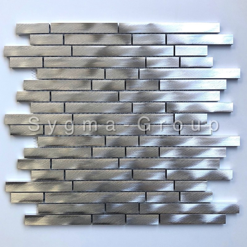 carrelage mural en metal aluminium pour credence de cuisine Zelki