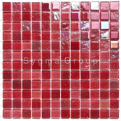 Mosaico de vidrio Mosaico de pared Mosaico de cocina y baño Habay Rouge