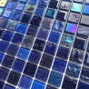Mosaico de vidrio azulejos de pared Mosaico de cocina y baño Habay Bleu