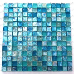 Mosaique pour douche et salle de bain carrelage cuisine Arezo Turquoise