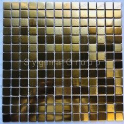Stainless steel mosaic wall or floor tiles CARTO GOLD