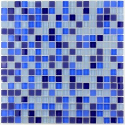 Carrelage mosaique verre 1 plaque IRIS