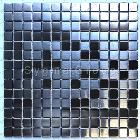 splashback kitchen stainless steel mosaic shower CARTO