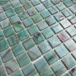 mosaique sol et mur en pate de verre Speculo Celadon