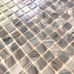 Carreaux mosaique murale et sol en verre salle de bain et douche Speculo Charron