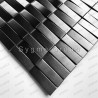 Mosaic relief 3d stainless steel tile for kitchen or bathroom walls Shelter Noir