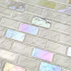 Mosaic wall bathroom tile kitchen Kalindra Blanc