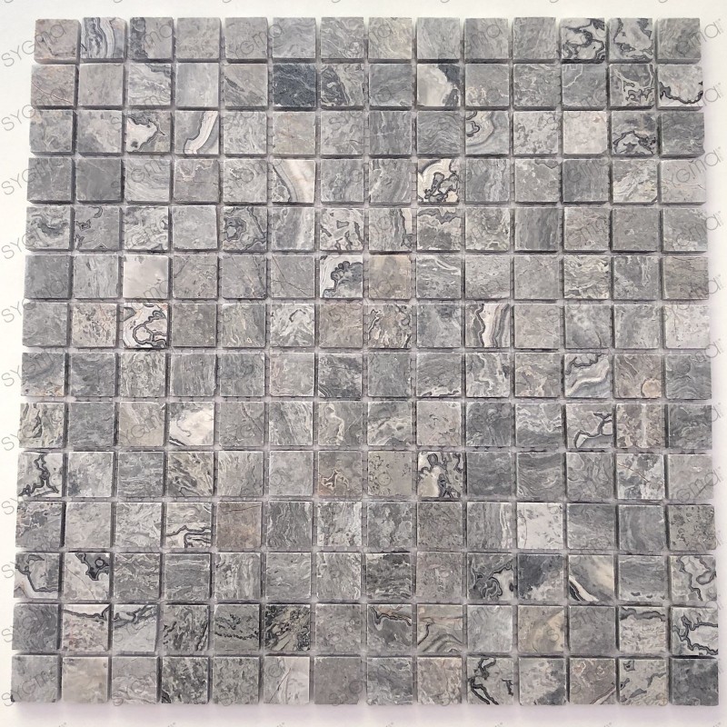 Floor and wall mosaic tile stone Nizza Gris