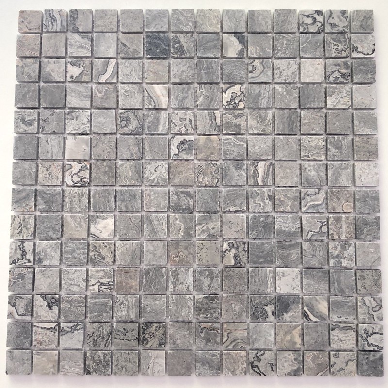Malla mosaico de piedra mármol Nizza Gris Malla mosaico de piedra mármol Nizza Gris